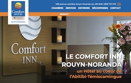 Capture d'écran du Comfort Inn Rouyn-Noranda